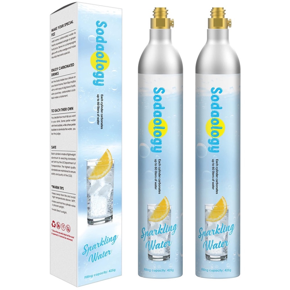 Sodaology 60L Co2 Carbonator ,14.5oz, Set of 2